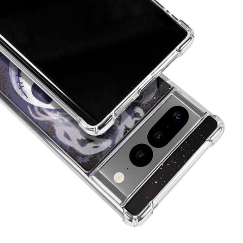 Disney The Nightmare Before Christmas Jack Skellington Face Art Google Pixel 7 Pro Clear Case